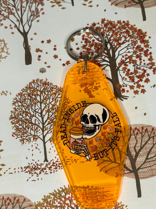 “Dead Inside but It’s Fall” Keychain