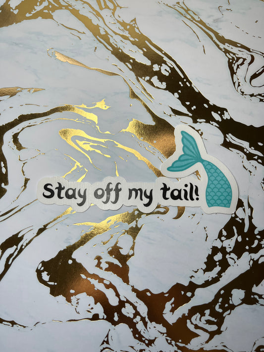 “Stay off my tail!” Mermaid car decals